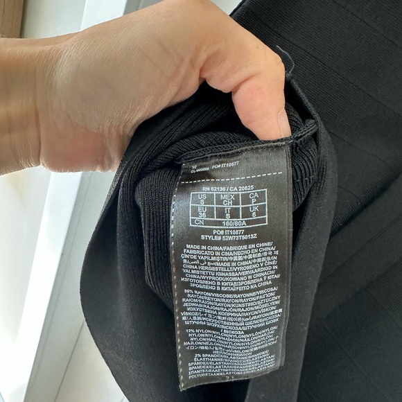 Marciano Black Dress with Gold Zipper - Picture 7 of 7